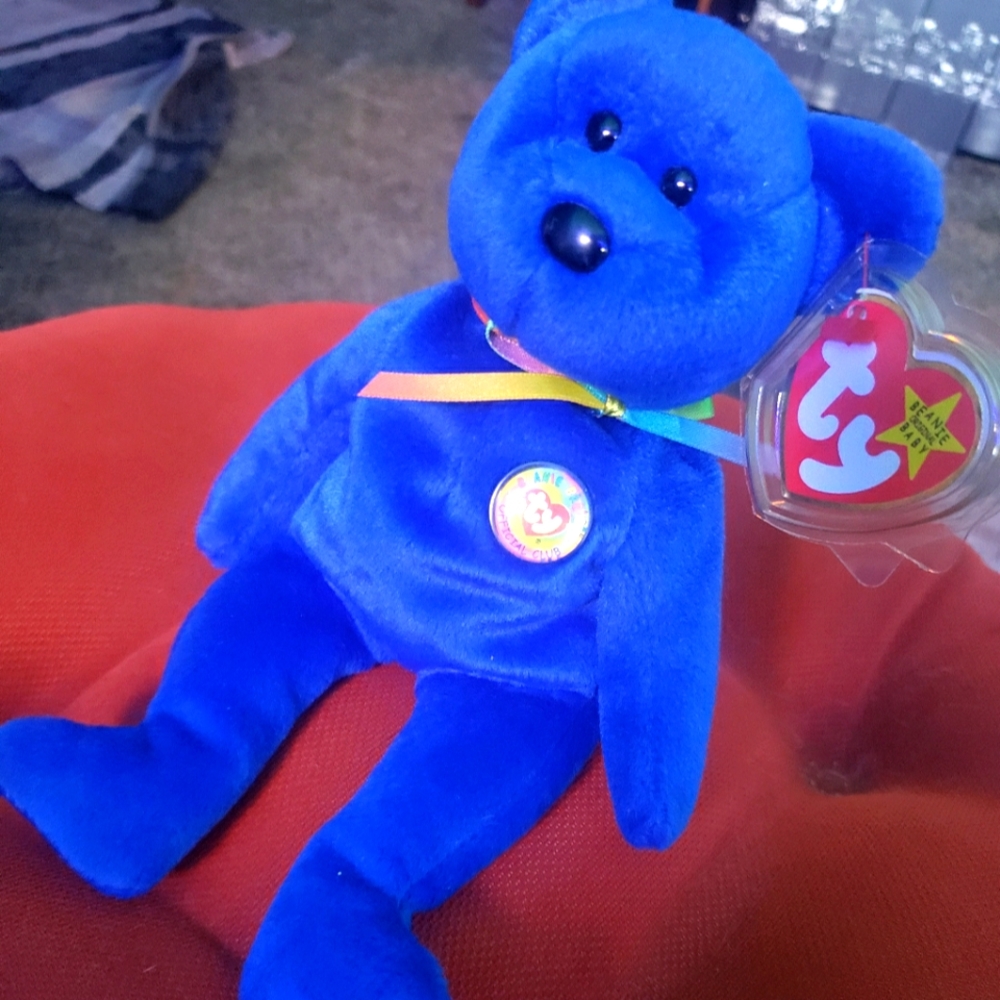 1997 Princess Dianna Bear TY Beanie Babies PVC Pellet with errors